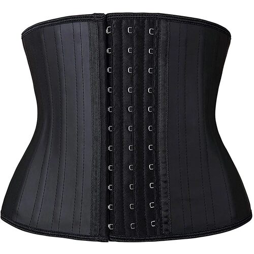 Short Torso Corset Waist Trainer Latex Body Shapewear Women