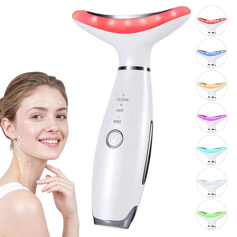 Neck Face Beauty Device EMS Microcurrent Face Lifting Machin