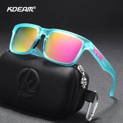 KDEAM Men's Polarized Sunglasses Square Casual Outdoors Sun