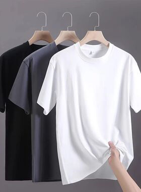Men's t-shirts 2025 Summer Oversize Cotton T-Shirt Casual Hi