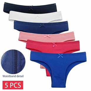 5 PCS/Set Cotton Panties Women's Comfortable Briefs Underwea