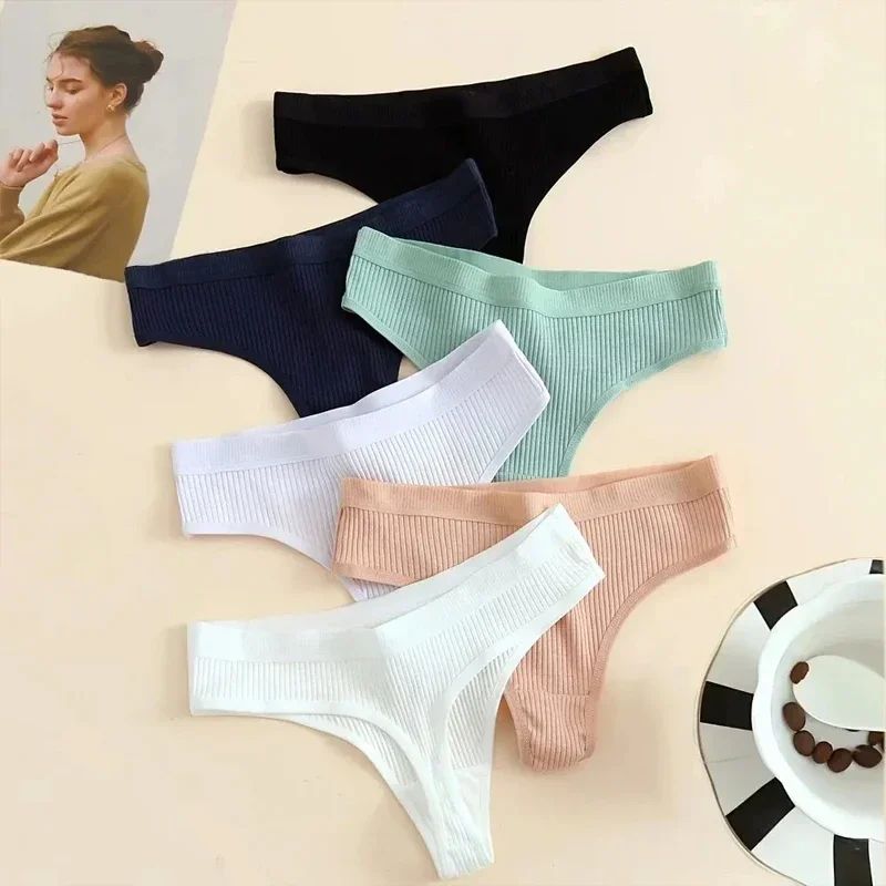 Cotton Sexy Women's Sexy Thongs G Underwear Panties Briefs f