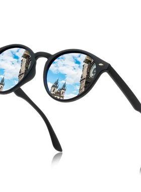Fashion Round Polarized Sunglasses Women Men Classic Vintage
