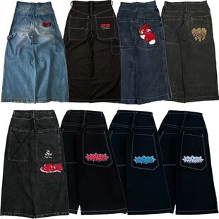 Y2K Baggy Jeans men Harajuku 2000s vintage Embroidered high