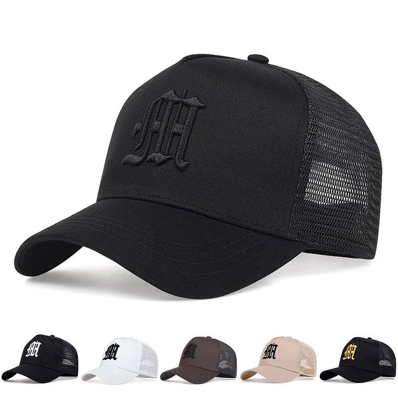 Unisex Gothic Letter Embroidery Baseball Net Caps Spring and