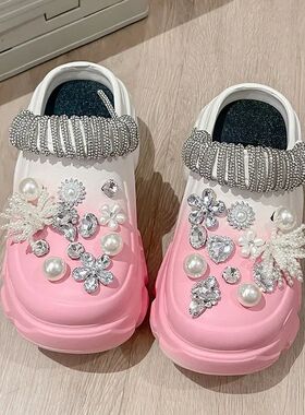 2024 New Sandal Slippers DIY Cute Cartoon Clogs Women Mules