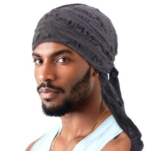 Long Tail Unisex Adult Jersey Doo Rag Durag Bandanas Cap Pir
