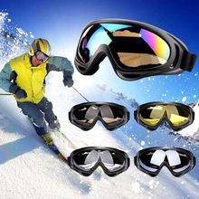 DIZETION 1Pc Winter Windproof Skiing Glasses Goggles Outdoor