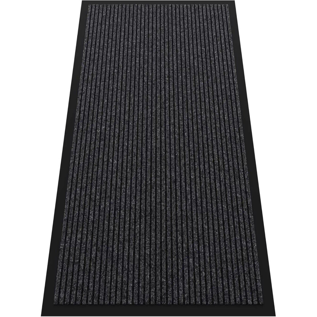 Indoor Outdoor Door Mat, 4’ x 2' Doormat for Entryway, Rubb