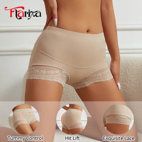 Flarixa Lace Safety Pants Under Skirt Boxers for Women Anti