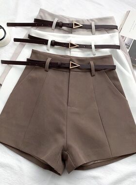 ITOOLIN Casual Women's Shorts A-line High Waist Short Chic O