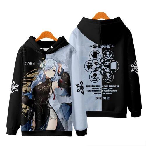 2026 New Game Genshin Impact 3D Men's Hoodies Fashion Long S