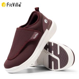 FitVille Extra Wide Women's Diabetic Shoes Adjustable Walkin