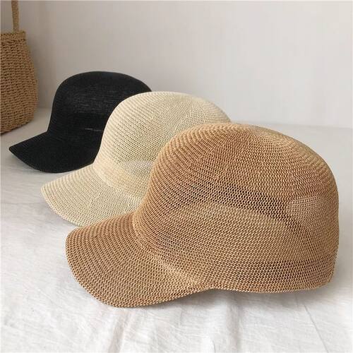 2026 New Summer Breathable Straw Baseball Cap Men Outdoor Pa