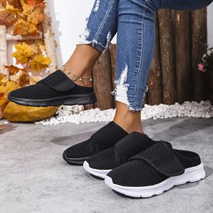 Half slipper Women Orthopedics Wide Feet Swollen Walking Cas