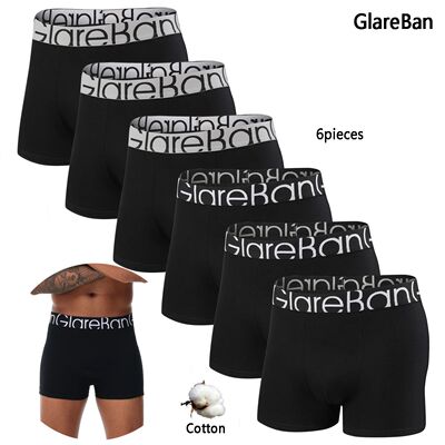 6pcs Pack Cotton Boxer Briefs Men shorts Panties Underwear F