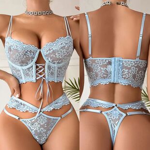 Set Unde Size Lace Floral Girl Bra Women Lingerie Large Sexy