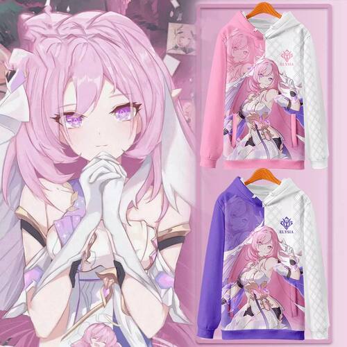 Elysia Honkai Impact 3 Cosplay 3D Men's Hoodies Fashion Wome