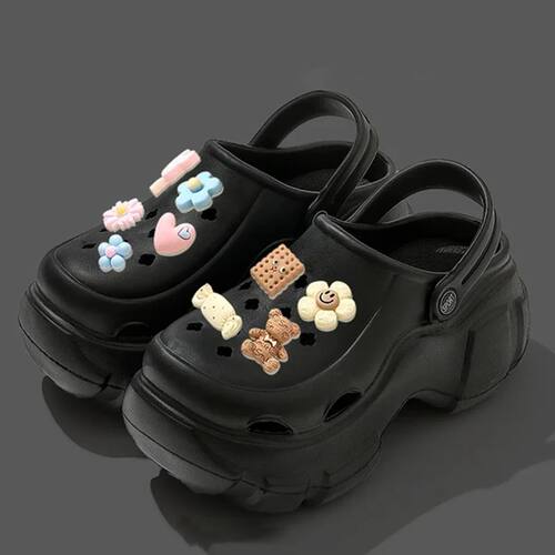New Sandal Slippers DIY Women Mules Summer Cute Cartoon Clog