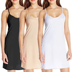 Plus Size Full Slips Dresses For Women Thin Seamless Ice Sil