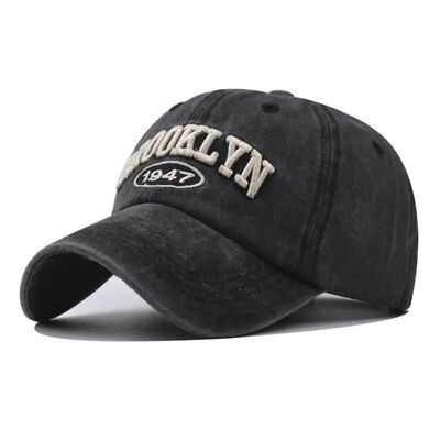 New Brooklyn Cotton Embroidered Baseball Hat Men'S And Women
