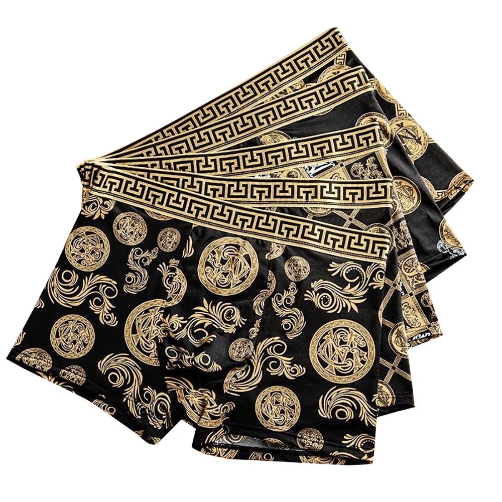 4pcs/set Men's Underwear New Style Boxer Shorts Comfortable