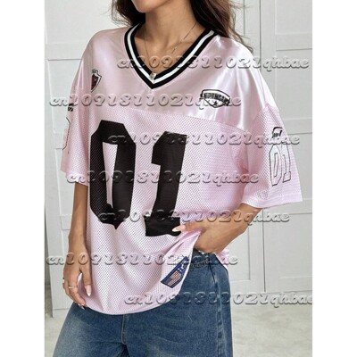 2025 Summer Fashion Football Shirt 3d Digital Printed Women'