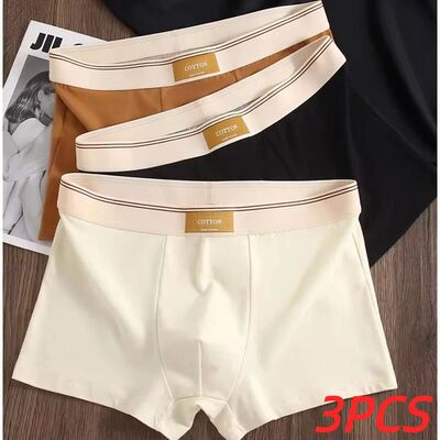 3Pcs Men's Underwear Hombre Panties Boxershorts Comfortable