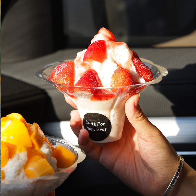 320ML刨冰碗绵绵冰专用打包盒子