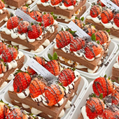 提拉米苏慕斯草莓黑森林蛋糕包装 盒西点切块4寸车厘子蛋糕打包盒