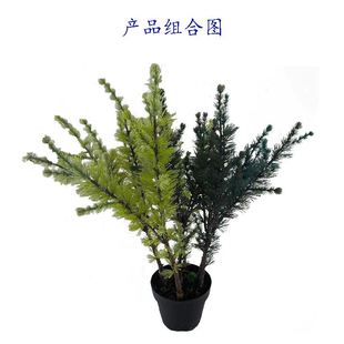 仿真假杉木亚洲松树叶植物云杉落叶松冷杉叶工程DIY装饰厂家