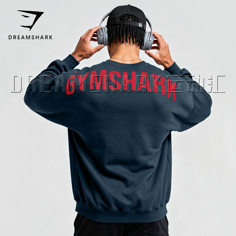 GYM肌肉鲨鱼运动抓绒套头卫衣秋冬长袖宽松弹力CF训练深蹲健身服,运动服/休闲服装,运动卫衣/套头衫,淘宝优惠券,粉丝福利购,淘宝优惠卷
