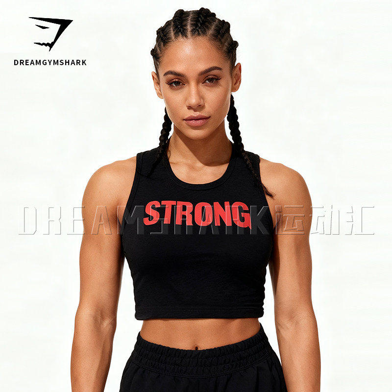 GYMSHARK女子短款背心健身运动图片