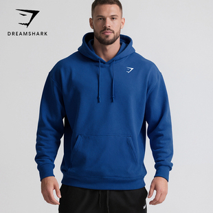 GYM肌肉鲨鱼运动连帽卫衣CF户外健身训练抓绒秋冬休闲外套保暖服