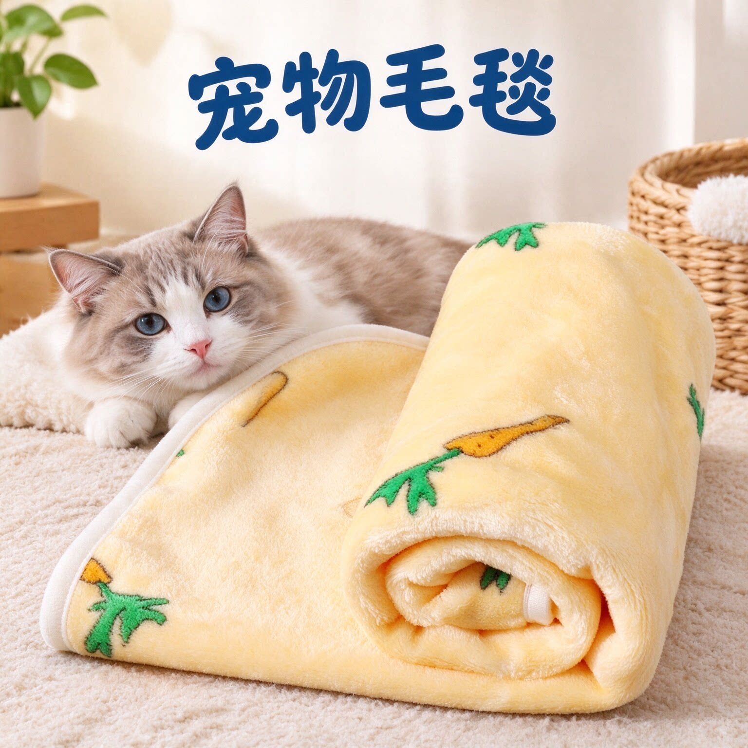 猫咪专用睡毯加厚保暖四季通用