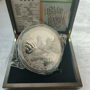 现货一公斤羊年银币1000克十二生肖羊年纪念章币生日送礼收藏摆件