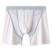 中裤 运动健身五分裤 锦纶网孔平角裤 外贸男士 防磨腿休闲商务四角裤