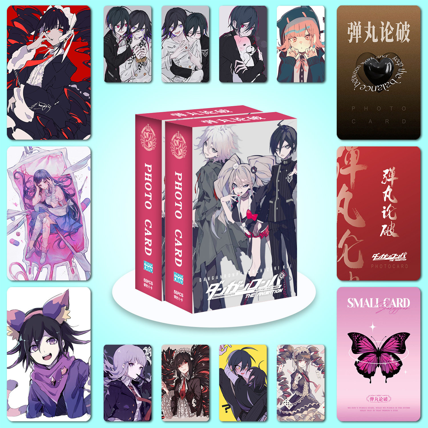 弹丸论破周边小卡55张盒装高清拍立得不重复卡牌明信片二次元卡片,模玩/动漫/周边/娃圈三坑/桌游,收藏卡牌/卡片,淘宝优惠券,粉丝福利购,淘宝优惠卷