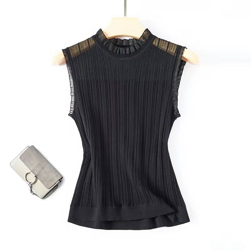 允古秋冬高档蕾丝领精纺羊毛打底衫女内搭时髦洋气背心时尚百搭,女装/女士精品,蕾丝衫/雪纺衫,淘宝优惠券,粉丝福利购,淘宝优惠卷