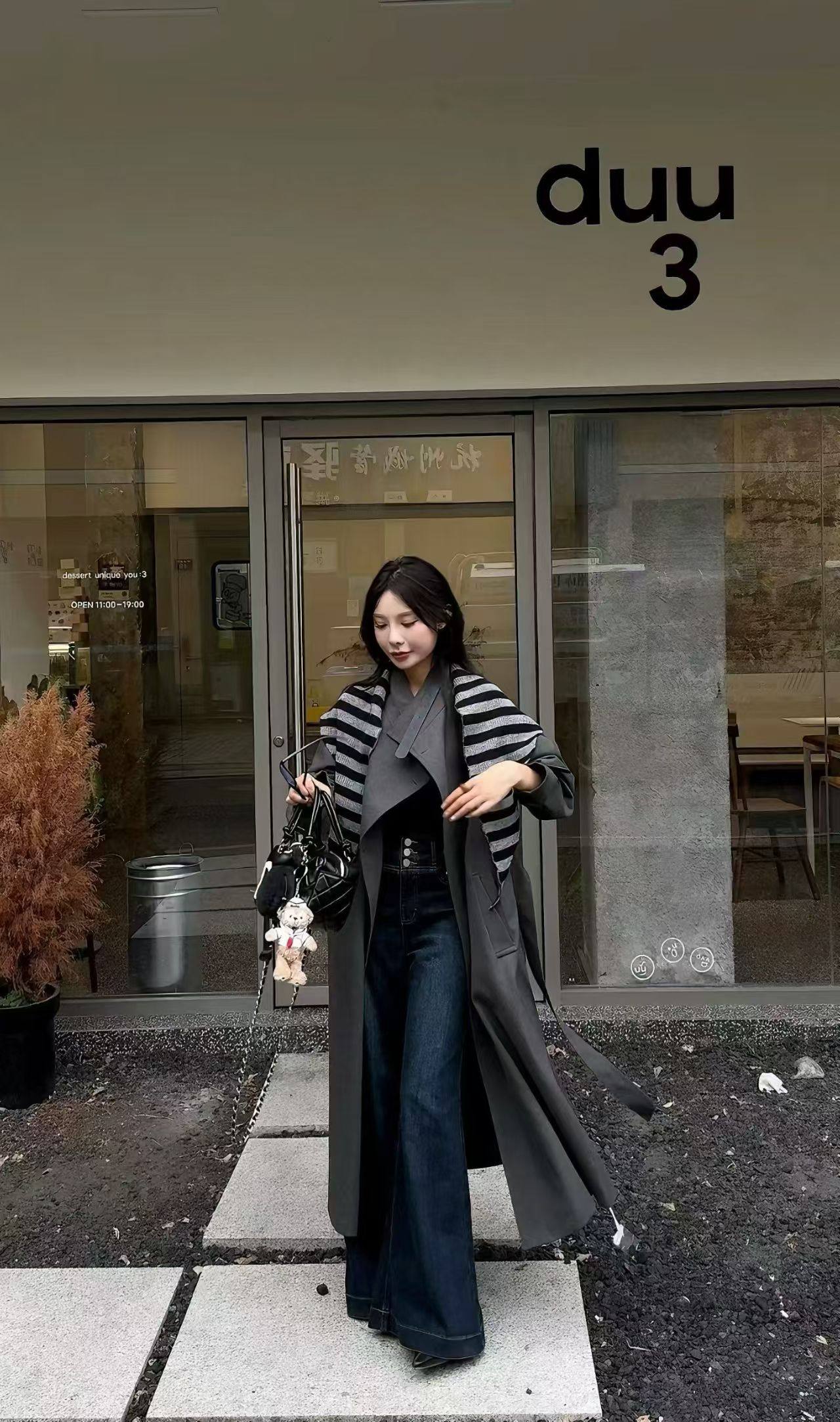 2025秋冬新款披肩韩版宽松显瘦百搭中长款风衣外套女