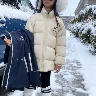 新款儿童装男女童秋冬纯色一一三穿派克外套