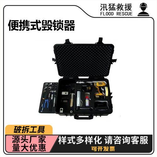 地震救援快速拆锁芯器防盗门破拆开锁工具防水防尘便携式毁锁器