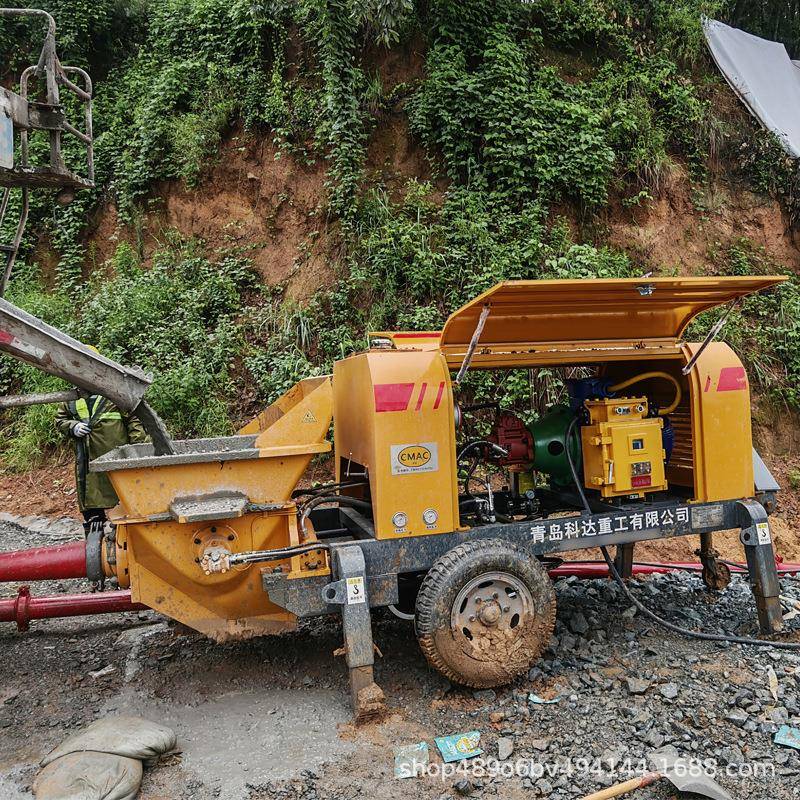 矿用混凝土泵HBMG35型防爆地泵青岛细石泵厂家
