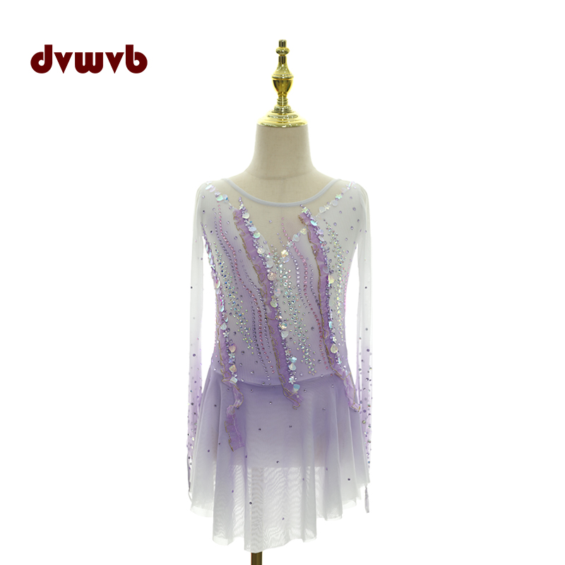 花滑专业演出服溜冰服花样滑冰专用表演服考斯滕儿童成女款裙A568