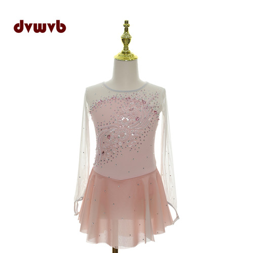 花滑专业演出服溜冰服花样滑冰专用表演服考斯滕儿童成女款裙A351