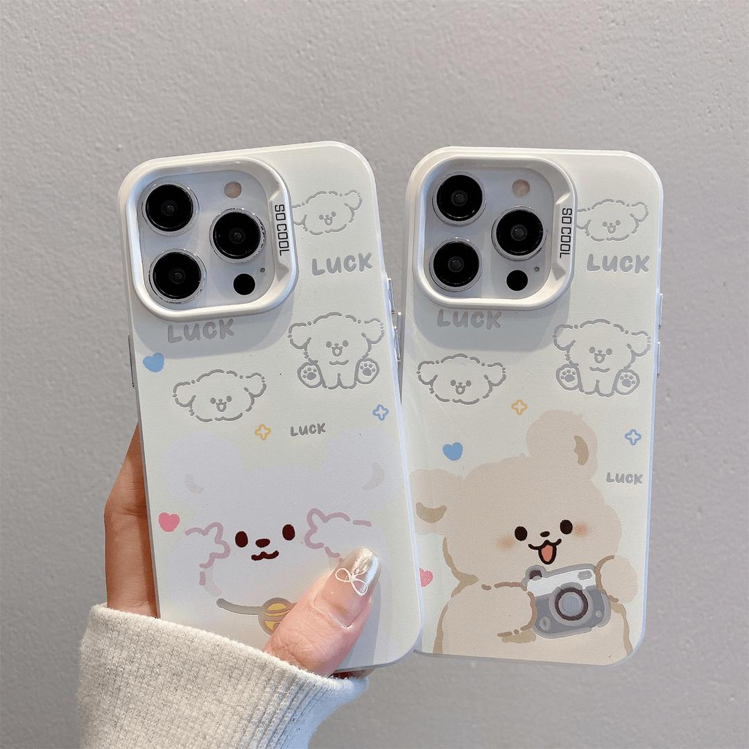 磨砂手机壳苹果16/15卡通小狗