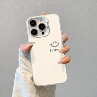 vivoX300女款 15Pro小众红米K90男款 findX9 苹果16promax情侣小米17 简约笑脸Hello磨砂手机壳适用iPhone17新款