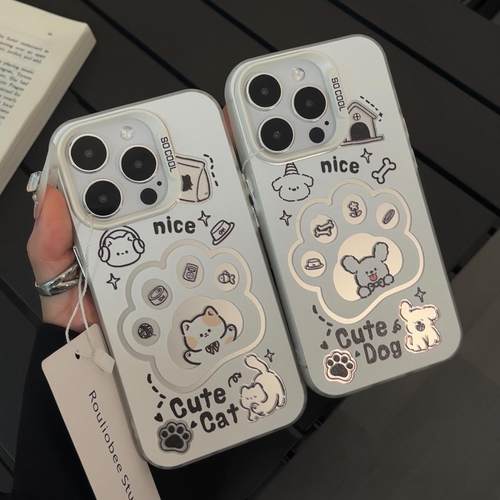 苹果17promax猫咪狗狗手机壳