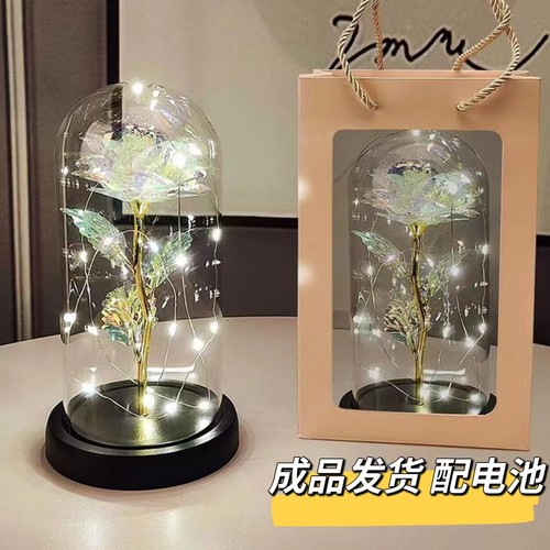 教师节礼物送女生玫瑰花小夜灯