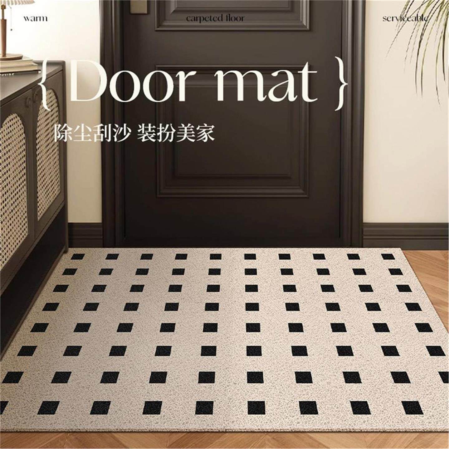 简约入户门地垫玄关进门丝圈耐脏防滑垫子耐磨易打理可裁剪脚垫子,居家布艺,入户地垫,淘宝优惠券,粉丝福利购,淘宝优惠卷